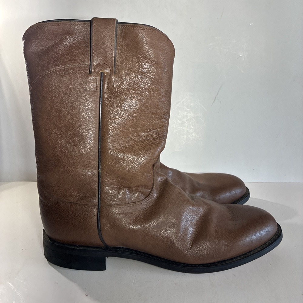 Justin's Roper Boots Size 10D 3714 Brown - Picture 2 of 11